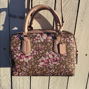 Brand New Small Floral Print Pink Crossbody Bag